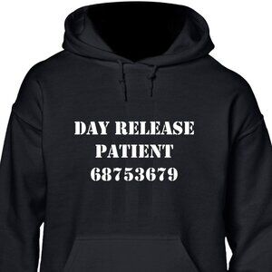 New Day Release Patient Black Hoodie Fleece Sweatshirt